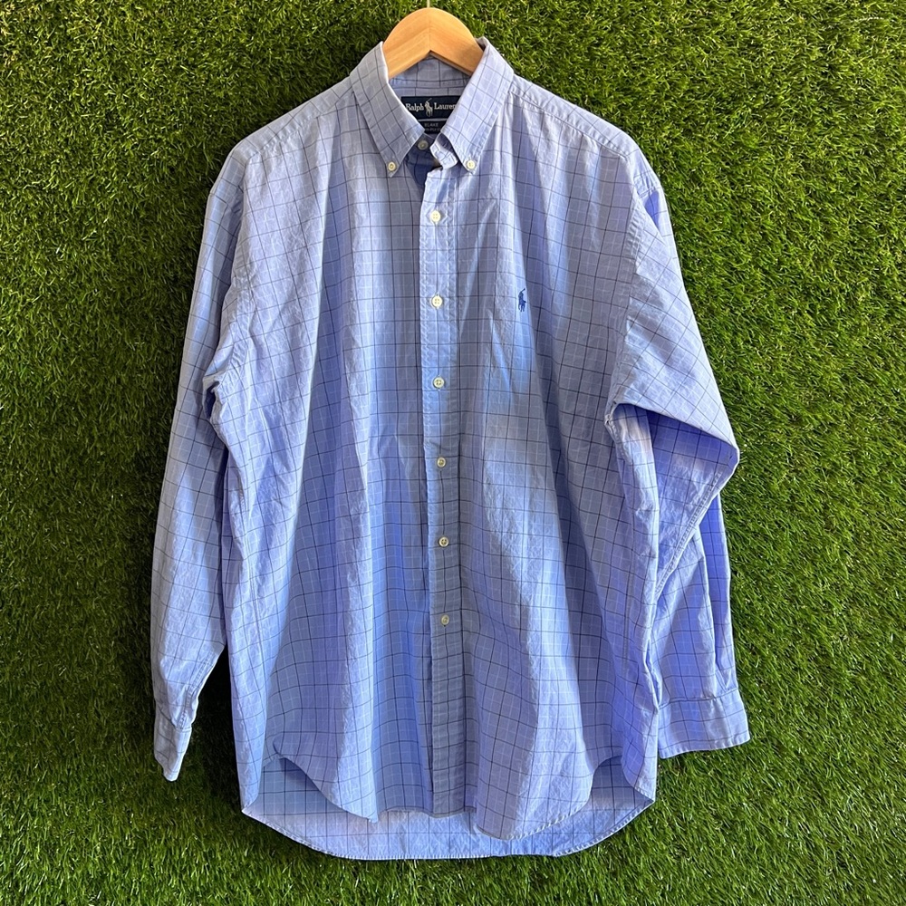 Ralph Lauren Blake Plaid Long Sleeve Button Up Shirt